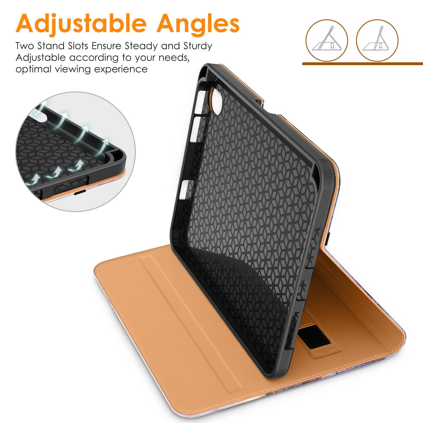 DTTO New iPad Mini 6th Generation Case 8.3 Inch 2021, Premium Leather Business Folio Stand Cover with Built-in Apple Pencil Holder-Auto Wake/Sleep and Multiple Viewing Angles-Black