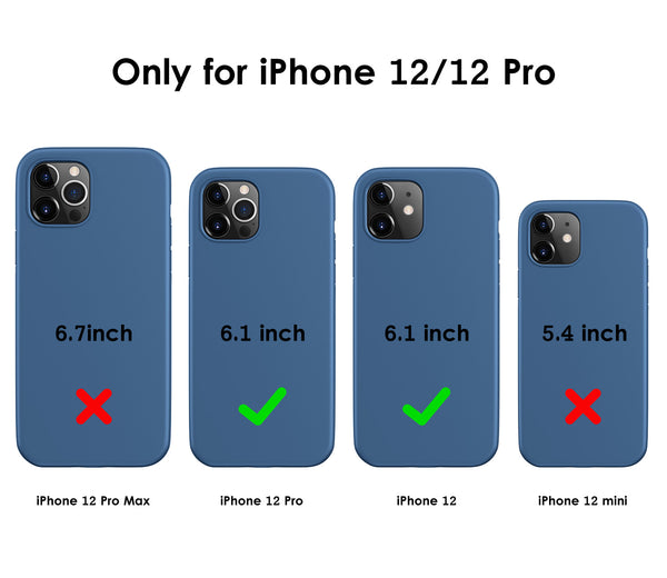 DTTO Compatible with iPhone 12/12 Pro Case,Shockproof Silicone [Romance Series] Cover [Enhanced Camera and Screen Protection] with Honeycomb Grid Cushion for iPhone 12 6.1” 2020,Midnight Green