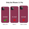 DTTO Compatible with iPhone 11 Pro Case, [Romance Series] Full Covered Silicone Cover [Enhanced Camera and Screen Protection] with Honeycomb Grid Cushion for iPhone 11 Pro 5.8" 2019, American Red