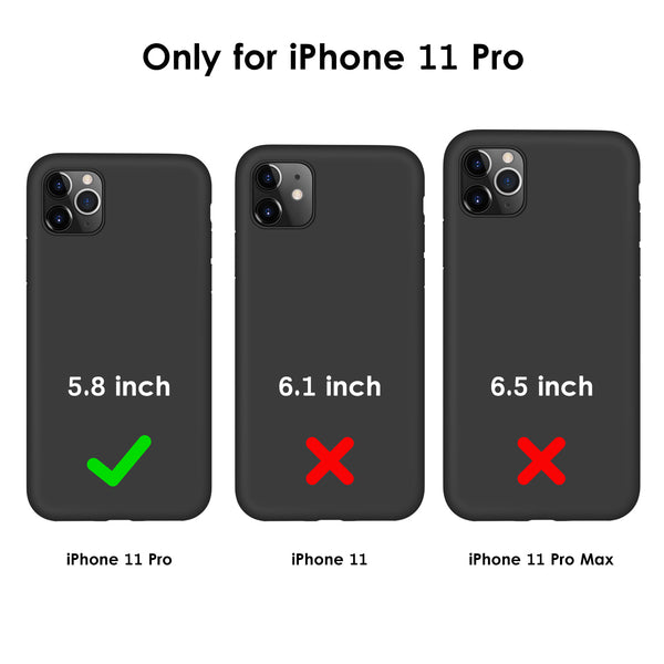 DTTO Compatible with iPhone 11 Pro Case, [Romance Series] Full Covered Silicone Cover [Enhanced Camera and Screen Protection] with Honeycomb Grid Cushion for iPhone 11 Pro 5.8" 2019, American Red