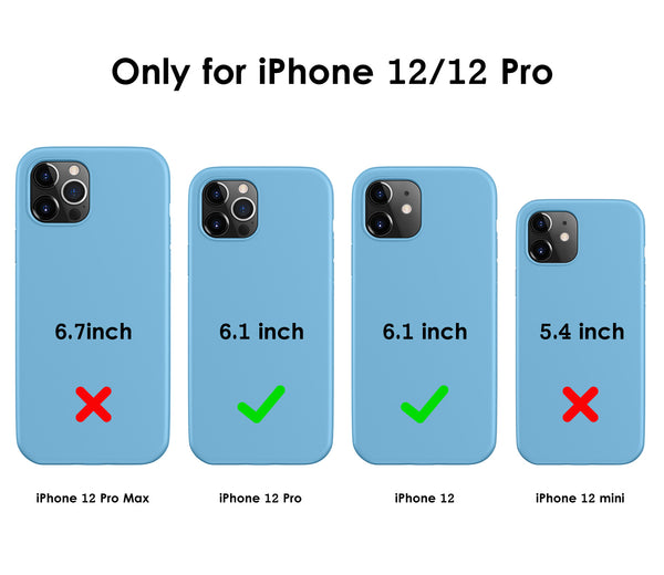 DTTO Compatible with iPhone 12/12 Pro Case,Shockproof Silicone [Romance Series] Cover [Enhanced Camera and Screen Protection] with Honeycomb Grid Cushion for iPhone 12 6.1” 2020,Midnight Green