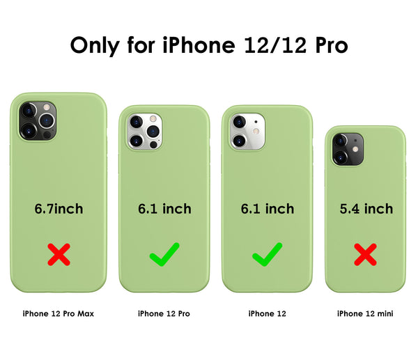 DTTO Compatible with iPhone 12/12 Pro Case,Shockproof Silicone [Romance Series] Cover [Enhanced Camera and Screen Protection] with Honeycomb Grid Cushion for iPhone 12 6.1” 2020,Midnight Green