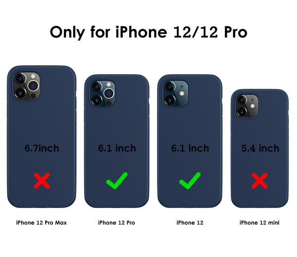 DTTO Compatible with iPhone 12/12 Pro Case,Shockproof Silicone [Romance Series] Cover [Enhanced Camera and Screen Protection] with Honeycomb Grid Cushion for iPhone 12 6.1” 2020,Midnight Green