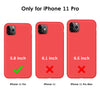 DTTO Compatible with iPhone 11 Pro Case, [Romance Series] Full Covered Silicone Cover [Enhanced Camera and Screen Protection] with Honeycomb Grid Cushion for iPhone 11 Pro 5.8" 2019, American Red