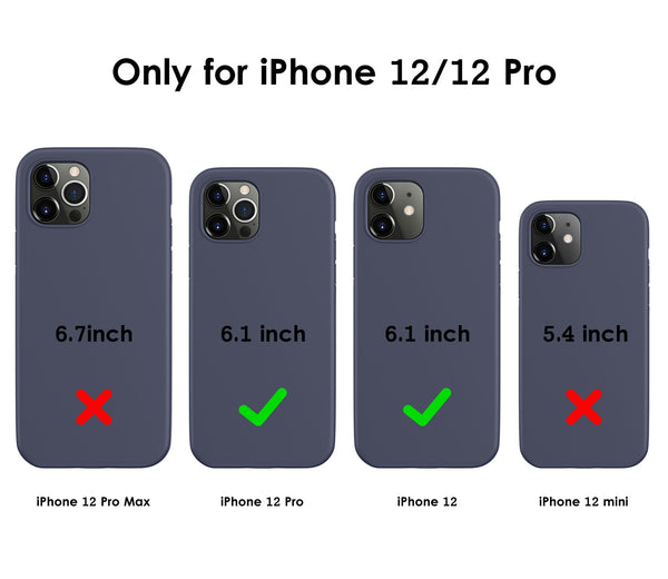 DTTO Compatible with iPhone 12/12 Pro Case,Shockproof Silicone [Romance Series] Cover [Enhanced Camera and Screen Protection] with Honeycomb Grid Cushion for iPhone 12 6.1” 2020,Midnight Green