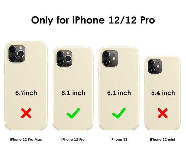 DTTO Compatible with iPhone 12/12 Pro Case,Shockproof Silicone [Romance Series] Cover [Enhanced Camera and Screen Protection] with Honeycomb Grid Cushion for iPhone 12 6.1” 2020,Midnight Green