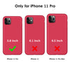 DTTO Compatible with iPhone 11 Pro Case, [Romance Series] Full Covered Silicone Cover [Enhanced Camera and Screen Protection] with Honeycomb Grid Cushion for iPhone 11 Pro 5.8" 2019, American Red