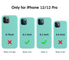 DTTO Compatible with iPhone 12/12 Pro Case,Shockproof Silicone [Romance Series] Cover [Enhanced Camera and Screen Protection] with Honeycomb Grid Cushion for iPhone 12 6.1” 2020,Midnight Green