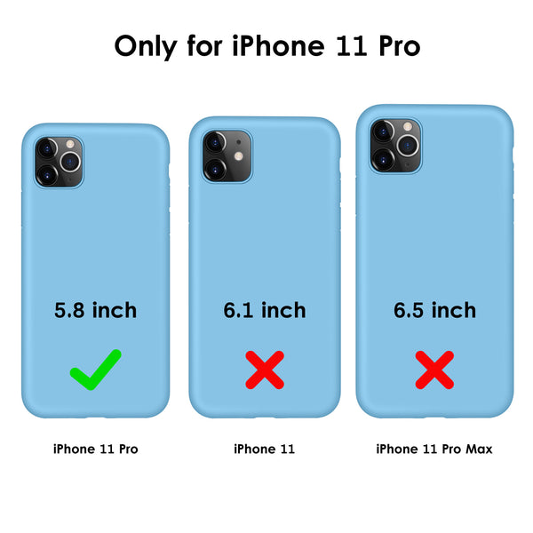 DTTO Compatible with iPhone 11 Pro Case, [Romance Series] Full Covered Silicone Cover [Enhanced Camera and Screen Protection] with Honeycomb Grid Cushion for iPhone 11 Pro 5.8" 2019, American Red