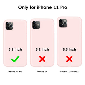 DTTO Compatible with iPhone 11 Pro Case, [Romance Series] Full Covered Silicone Cover [Enhanced Camera and Screen Protection] with Honeycomb Grid Cushion for iPhone 11 Pro 5.8" 2019, American Red