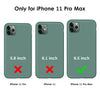 DTTO Compatible with iPhone 11 Pro Max Case, [Romance Series] Silicone Cover [Enhanced Camera and Screen Protection] with Honeycomb Grid Cushion for iPhone 11 Pro Max 2019 6.5", Mint Green