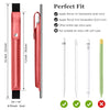 DTTO Pencil Case for Apple Pencil 1st/2nd Generation, PU Leather Pencil Sleeve Pouch with Detachable Elastic Band for iPad 9.7"/ 10.2"/ 10.5"/ 10.9"/ 11"/ 12.9" Case, Mint Green