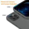 DTTO Compatible with iPhone 12/12 Pro Case,Shockproof Silicone [Romance Series] Cover [Enhanced Camera and Screen Protection] with Honeycomb Grid Cushion for iPhone 12 6.1” 2020,Midnight Green
