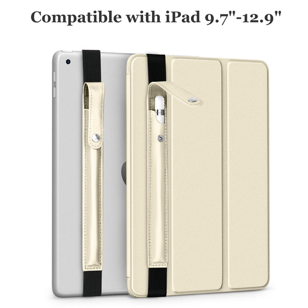 DTTO Pencil Case for Apple Pencil 1st/2nd Generation, PU Leather Pencil Sleeve Pouch with Detachable Elastic Band for iPad 9.7"/ 10.2"/ 10.5"/ 10.9"/ 11"/ 12.9" Case, Mint Green