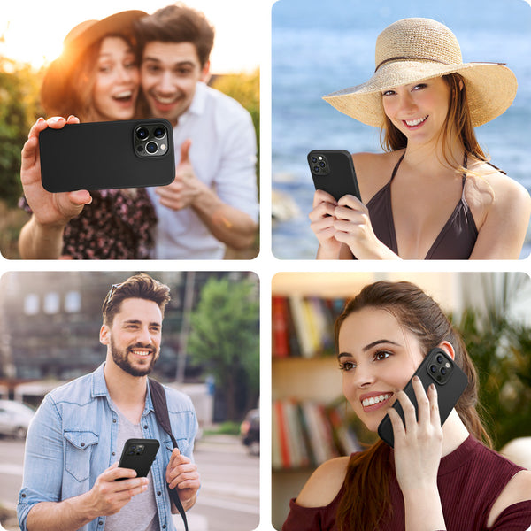 DTTO Compatible with iPhone 14 Pro Max Case, Ultra Slim Soft Premium Liquid Silicone [Military Grade Drop Protection] Full-Body Protective Bumper Phone Case for iPhone 14 Pro Max 6.7"(2022)- Orange