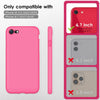 DTTOCASE for iPhone SE Case 2022/2020, iPhone 8 Case, iPhone 7 Case, Liquid Silicone Phone Case for iPhone SE 8 7 4.7 Inch, Colorful Silky-Soft Protective Cover for Girls Boys, and Women,Navy Blue