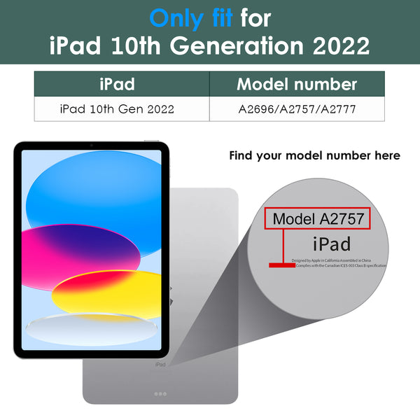 DTTO iPad 10th Generation Case 10.9 Inch 2022, Premium Leather Business Folio Stand Cover with Pencil Holder - Auto Wake/Sleep and Multiple Viewing Angles, Brown