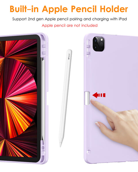 DTTOCASE iPad Pro 11 inch Case, Soft Smart Cover with Pencil Holder for iPad Pro 11-inch 4th/3rd/2nd/1st Generation (2022/2021/2020/2018 Released)，Auto Sleep/Wake, Midnight Blue