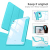 DTTOCASE iPad 10th Generation Case 2022, iPad 10.9 Inch Case with Clear Transparent Back and TPU Shockproof Frame Cover [Built-in Pencil Holder, Support Auto Sleep/Wake] -Black