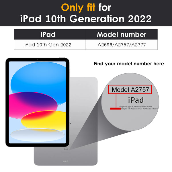 DTTO iPad 10th Generation Case 10.9 Inch 2022, Premium Leather Business Folio Stand Cover with Pencil Holder - Auto Wake/Sleep and Multiple Viewing Angles, Brown