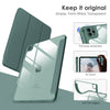 DTTOCASE iPad Pro 12.9 Case 6th / 5th / 4th / 3rd Generation 2022/2021 / 2020/2018,12.9 inch Clear Back Cover[Built-in Pencil Holder,Auto Sleep/Wake,Camera Protection] for iPad Pro-Blue Purple