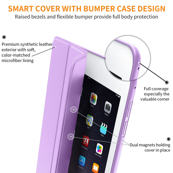 DTTO Case for iPad Mini 4,(Not Compatible with Mini 5th Generation 2019) Ultra Slim Lightweight Smart Case Trifold Stand with Flexible Soft TPU Back Cover for iPad mini4[Auto Sleep/Wake],Navy Blue