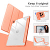 DTTOCASE for iPad Air Case 5th / 4th Generation 10.9 Inch (2022/2020),iPad Pro 11 Inch Case with Transparent Shockproof Back Cover[Built-in Pencil Holder,Auto Sleep/Wake,Camera Protection]-Blue Purple