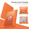 VIKESI Smooth Matte Case for iPad 9th / 8th / 7th Generation 10.2 inch (2021/2020/2019 Released), TPU Shockproof Frame, Built-in Pencil Holder,Support Auto Sleep/Wake - Light Blue