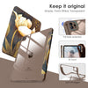 DTTOCASE for iPad Air Case 5th / 4th Generation 10.9 Inch (2022/2020),iPad Pro 11 Inch Case with Transparent Shockproof Back Cover[Built-in Pencil Holder,Auto Sleep/Wake,Camera Protection]-Blue Purple