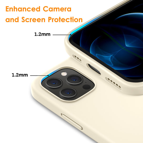 DTTO Compatible with iPhone 12/12 Pro Case,Shockproof Silicone [Romance Series] Cover [Enhanced Camera and Screen Protection] with Honeycomb Grid Cushion for iPhone 12 6.1” 2020,Midnight Green