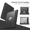 VIKESI Smooth Matte Case for iPad 9th / 8th / 7th Generation 10.2 inch (2021/2020/2019 Released), TPU Shockproof Frame, Built-in Pencil Holder,Support Auto Sleep/Wake - Light Blue