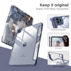 DTTOCASE for iPad Air Case 5th / 4th Generation 10.9 Inch (2022/2020),iPad Pro 11 Inch Case with Transparent Shockproof Back Cover[Built-in Pencil Holder,Auto Sleep/Wake,Camera Protection]-Blue Purple