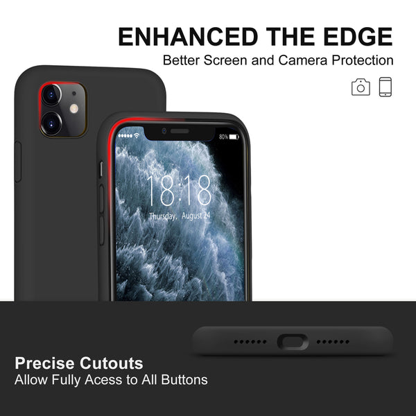 DTTO Compatible with iPhone 11 Case, [Romance Series] Full Covered Silicone Cover [Enhanced Camera and Screen Protection] with Honeycomb Grid Pattern Cushion for iPhone 11 6.1” 2019, Mint Green