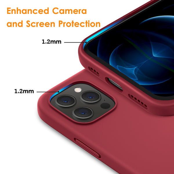 DTTO Compatible with iPhone 12/12 Pro Case,Shockproof Silicone [Romance Series] Cover [Enhanced Camera and Screen Protection] with Honeycomb Grid Cushion for iPhone 12 6.1” 2020,Midnight Green