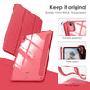 DTTOCASE iPad 10th Generation Case 2022, iPad 10.9 Inch Case with Clear Transparent Back and TPU Shockproof Frame Cover [Built-in Pencil Holder, Support Auto Sleep/Wake] -Black