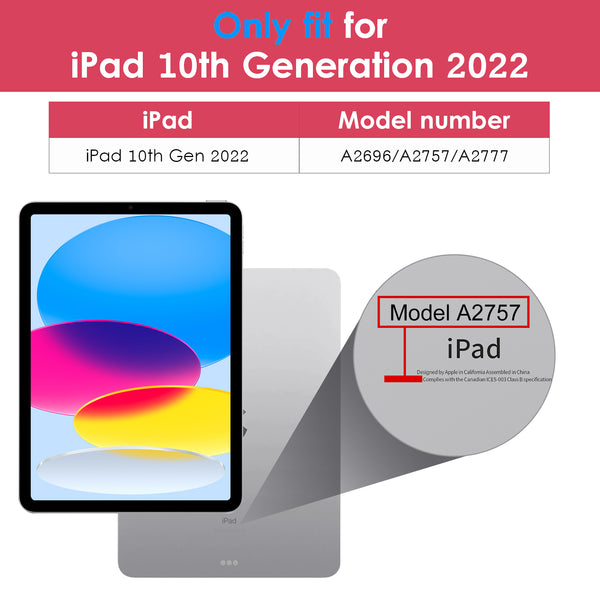 DTTO iPad 10th Generation Case 10.9 Inch 2022, Premium Leather Business Folio Stand Cover with Pencil Holder - Auto Wake/Sleep and Multiple Viewing Angles, Brown