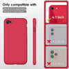 DTTOCASE for iPhone SE Case 2022/2020, iPhone 8 Case, iPhone 7 Case, Liquid Silicone Phone Case for iPhone SE 8 7 4.7 Inch, Colorful Silky-Soft Protective Cover for Girls Boys, and Women,Navy Blue