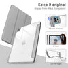 DTTOCASE iPad Pro 12.9 Case 6th / 5th / 4th / 3rd Generation 2022/2021 / 2020/2018,12.9 inch Clear Back Cover[Built-in Pencil Holder,Auto Sleep/Wake,Camera Protection] for iPad Pro-Blue Purple