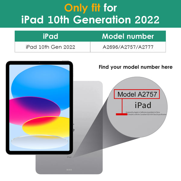 DTTO iPad 10th Generation Case 10.9 Inch 2022, Premium Leather Business Folio Stand Cover with Pencil Holder - Auto Wake/Sleep and Multiple Viewing Angles, Brown