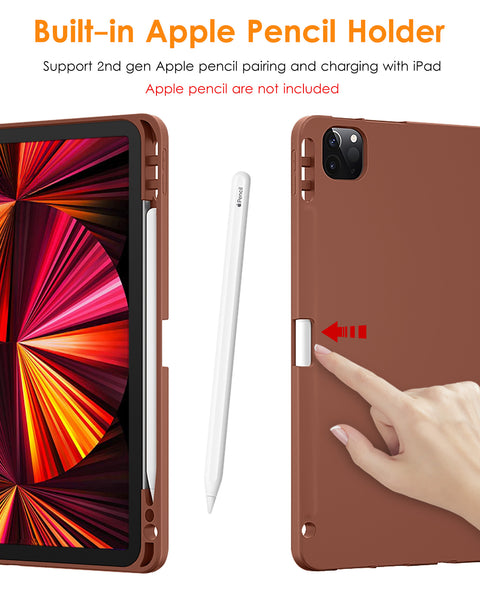 DTTOCASE iPad Pro 11 inch Case, Soft Smart Cover with Pencil Holder for iPad Pro 11-inch 4th/3rd/2nd/1st Generation (2022/2021/2020/2018 Released)，Auto Sleep/Wake, Midnight Blue