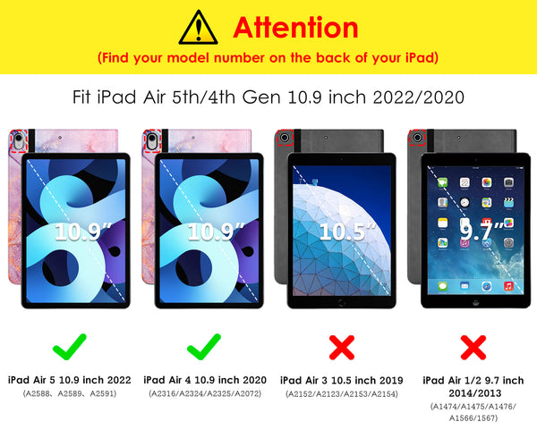 DTTO iPad Air 5th Generation Case (2022) / iPad Air 4th Generation Case (2020) 10.9 Inch, Premium Leather Business Folio Stand Cover with Pencil Holder [2nd Pencil Charging] for iPad Air 5/4, Brown