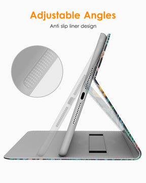 DTTO for iPad 9.7 Inch 5th/6th Generation 2018/2017 Case with Apple Pencil Holder, Premium Leather Folio Stand Cover Case for Apple iPad 9.7 inch, Also Fit iPad Pro 9.7/Air 2/Air - Black
