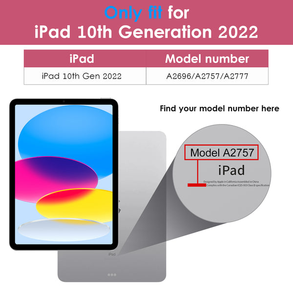 DTTO iPad 10th Generation Case 10.9 Inch 2022, Premium Leather Business Folio Stand Cover with Pencil Holder - Auto Wake/Sleep and Multiple Viewing Angles, Brown