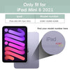 DTTO for iPad Mini 6 Case 2021, Premium Silk Pattern Slim Trifold Stand Cover[Support 2nd Gen Apple Pencil Charging] - Smart Auto Wake/Sleep Shell with Protective Hard Back(8.3 inch), Violets
