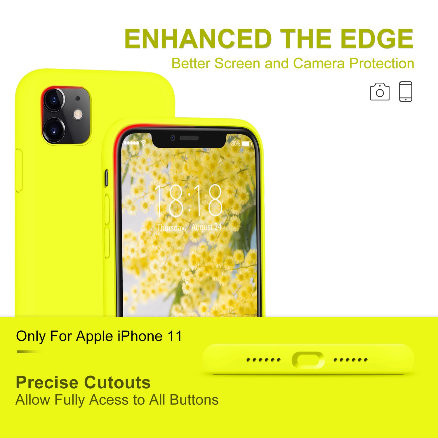 DTTO Compatible with iPhone 11 Case, [Romance Series] Full Covered Silicone Cover [Enhanced Camera and Screen Protection] with Honeycomb Grid Pattern Cushion for iPhone 11 6.1” 2019, Mint Green