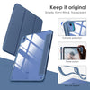 DTTOCASE iPad 10th Generation Case 2022, iPad 10.9 Inch Case with Clear Transparent Back and TPU Shockproof Frame Cover [Built-in Pencil Holder, Support Auto Sleep/Wake] -Black