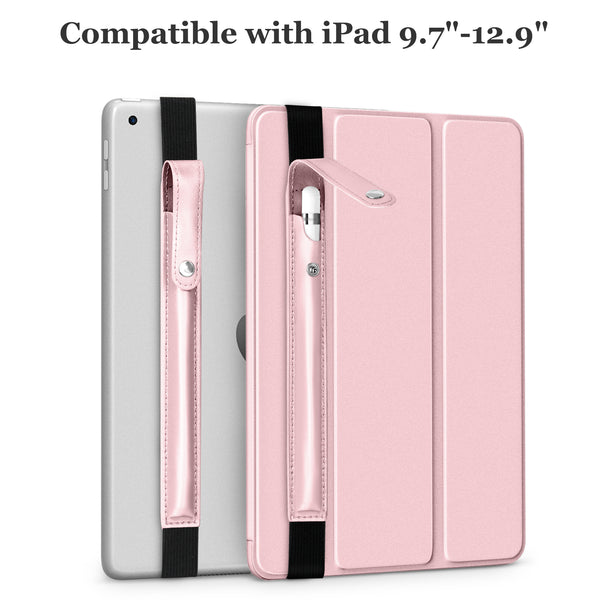 DTTO Pencil Case for Apple Pencil 1st/2nd Generation, PU Leather Pencil Sleeve Pouch with Detachable Elastic Band for iPad 9.7"/ 10.2"/ 10.5"/ 10.9"/ 11"/ 12.9" Case, Mint Green