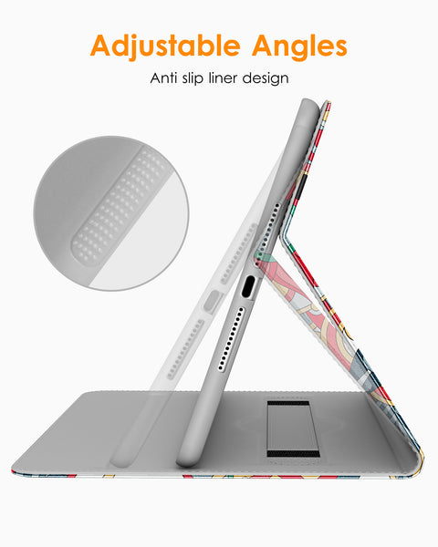 DTTO for iPad 9.7 Inch 5th/6th Generation 2018/2017 Case with Apple Pencil Holder, Premium Leather Folio Stand Cover Case for Apple iPad 9.7 inch, Also Fit iPad Pro 9.7/Air 2/Air - Black