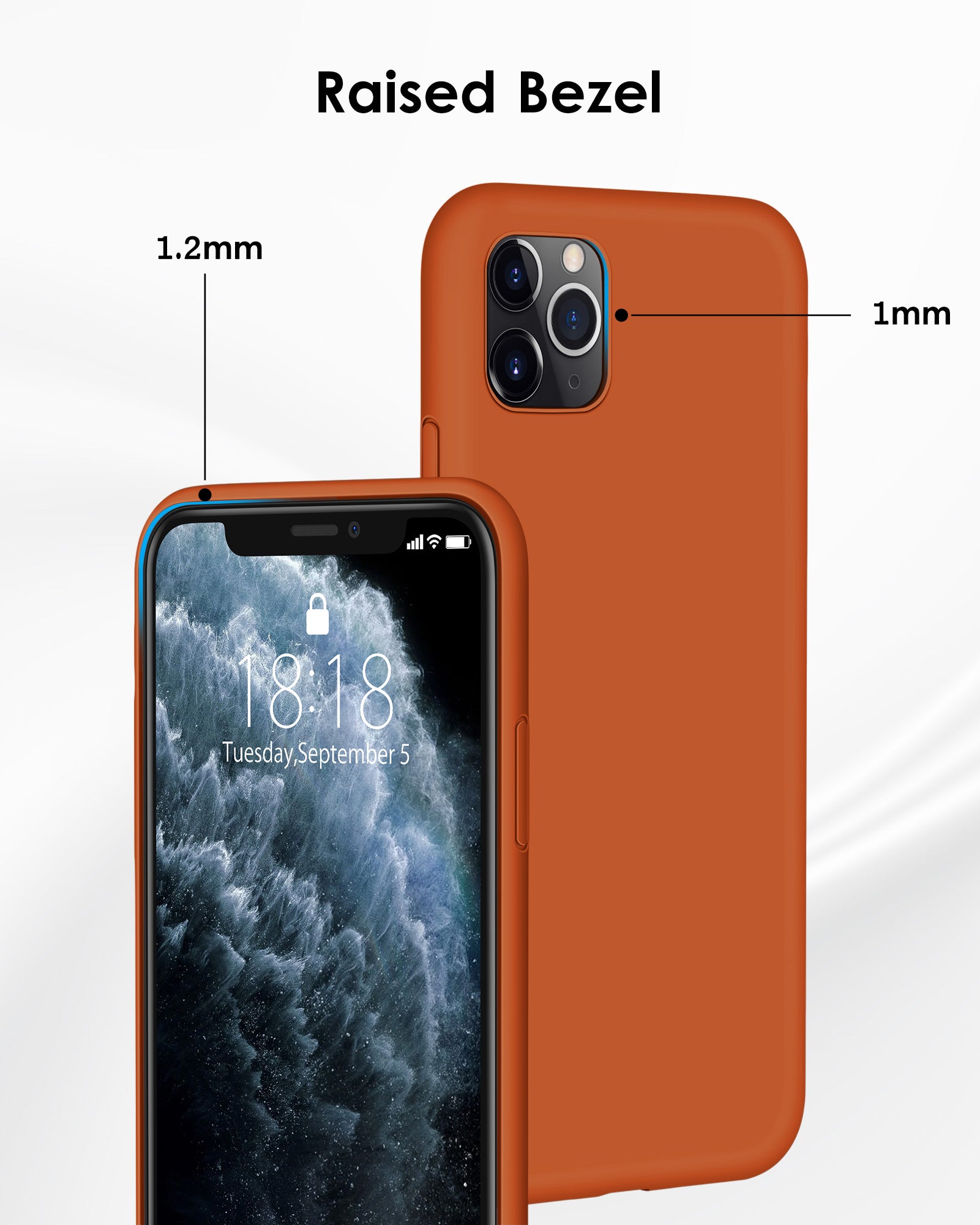 DTTO Compatible with iPhone 11 Pro Case, [Romance Series] Full Covered Silicone Cover [Enhanced Camera and Screen Protection] with Honeycomb Grid Cushion for iPhone 11 Pro 5.8" 2019, American Red