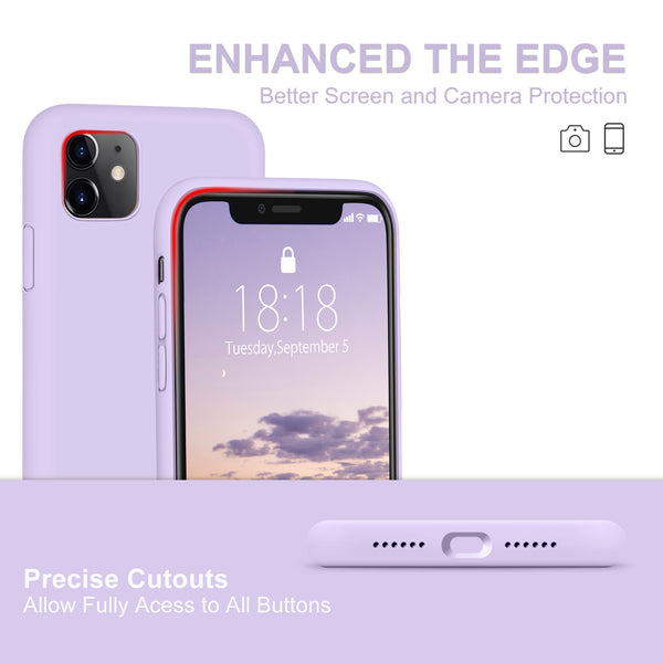 DTTO Compatible with iPhone 11 Case, [Romance Series] Full Covered Silicone Cover [Enhanced Camera and Screen Protection] with Honeycomb Grid Pattern Cushion for iPhone 11 6.1” 2019, Mint Green